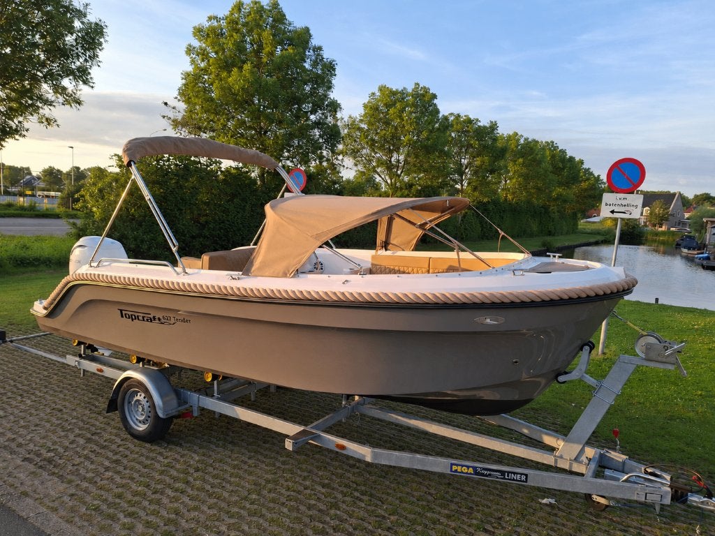Topcraft 627 Sloep, 115PK, Bimini, Zomerkap, Pega trailer, Ophalen, Tender, Topcraft, 1.00 - 1.50 meter
