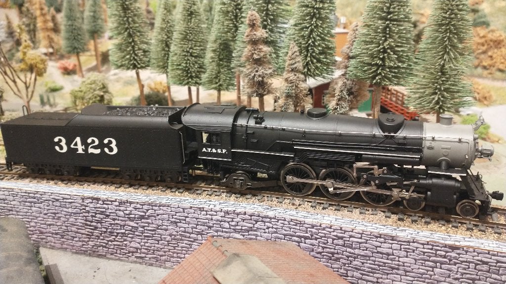 H0 Santa Fe Stoomlocomotief 4-6-2 "pacific" Rivarossi, Overige merken, Gebruikt, Ophalen of Verzenden, Analoog