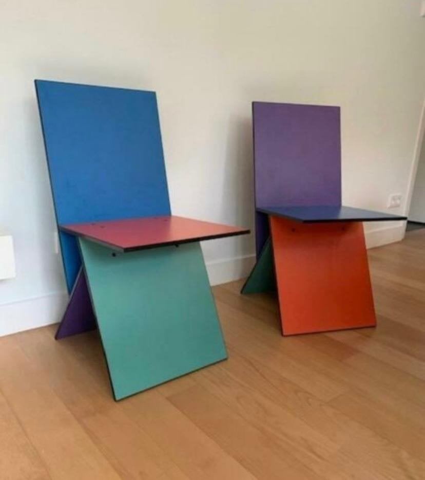 Vintage design jaren 90 Verner Panton Vilbert stoel, Huis en Inrichting, Ophalen, Overige kleuren, Panton poulsen artifort vitra ligne roset knoll cassina pastoe