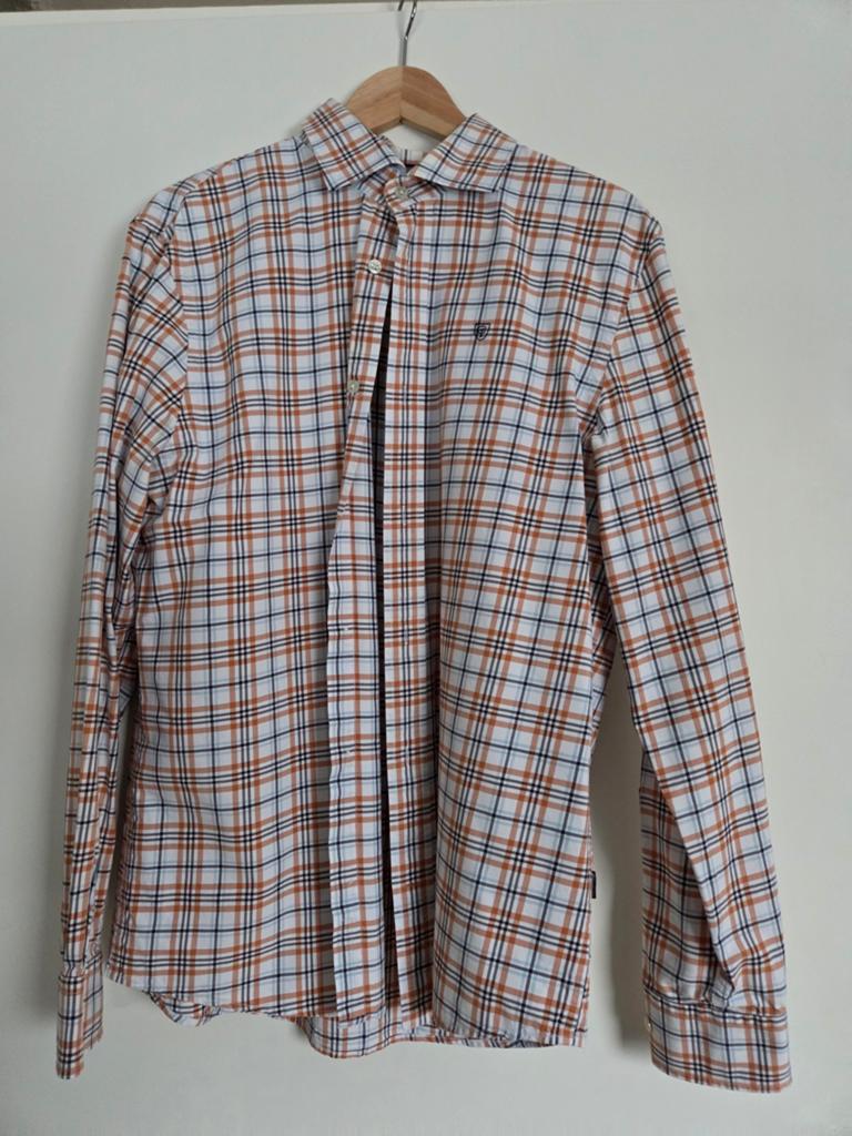 Cottonfield geruit overhemd XL, Kleding | Heren, Wit, Ophalen of Verzenden, Zo goed als nieuw, Cottonfield