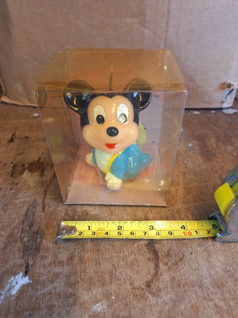 Vintage Walt Disney babies hand painted candle nieuw 1980's, Ophalen of Verzenden, Nieuw, Beeldje of Figuurtje