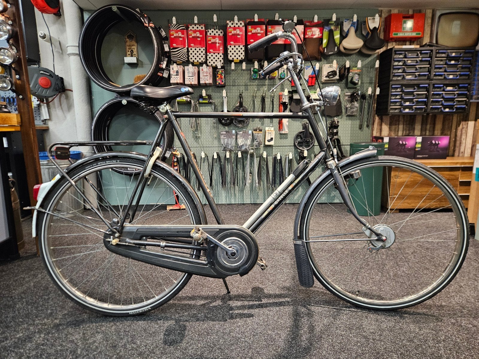 Gazelle Populair, Fietsen en Brommers, 59 cm of meer, Ophalen, Trommelrem, Gazelle