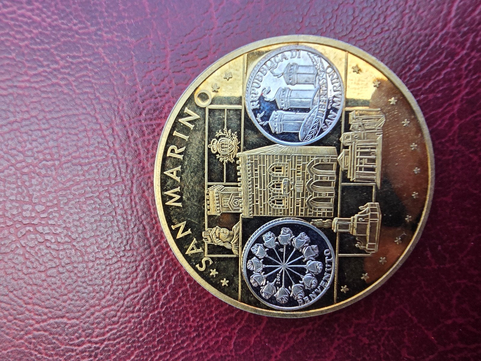 Europa-Medaille San Marino - Bijzondere Herdenkingsmunt, Postzegels en Munten, Penningen en Medailles, Ophalen of Verzenden