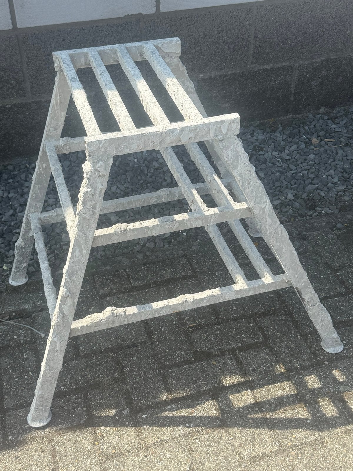 Aluminium trap met 3 treden, Ophalen, Gebruikt, Minder dan 2 meter