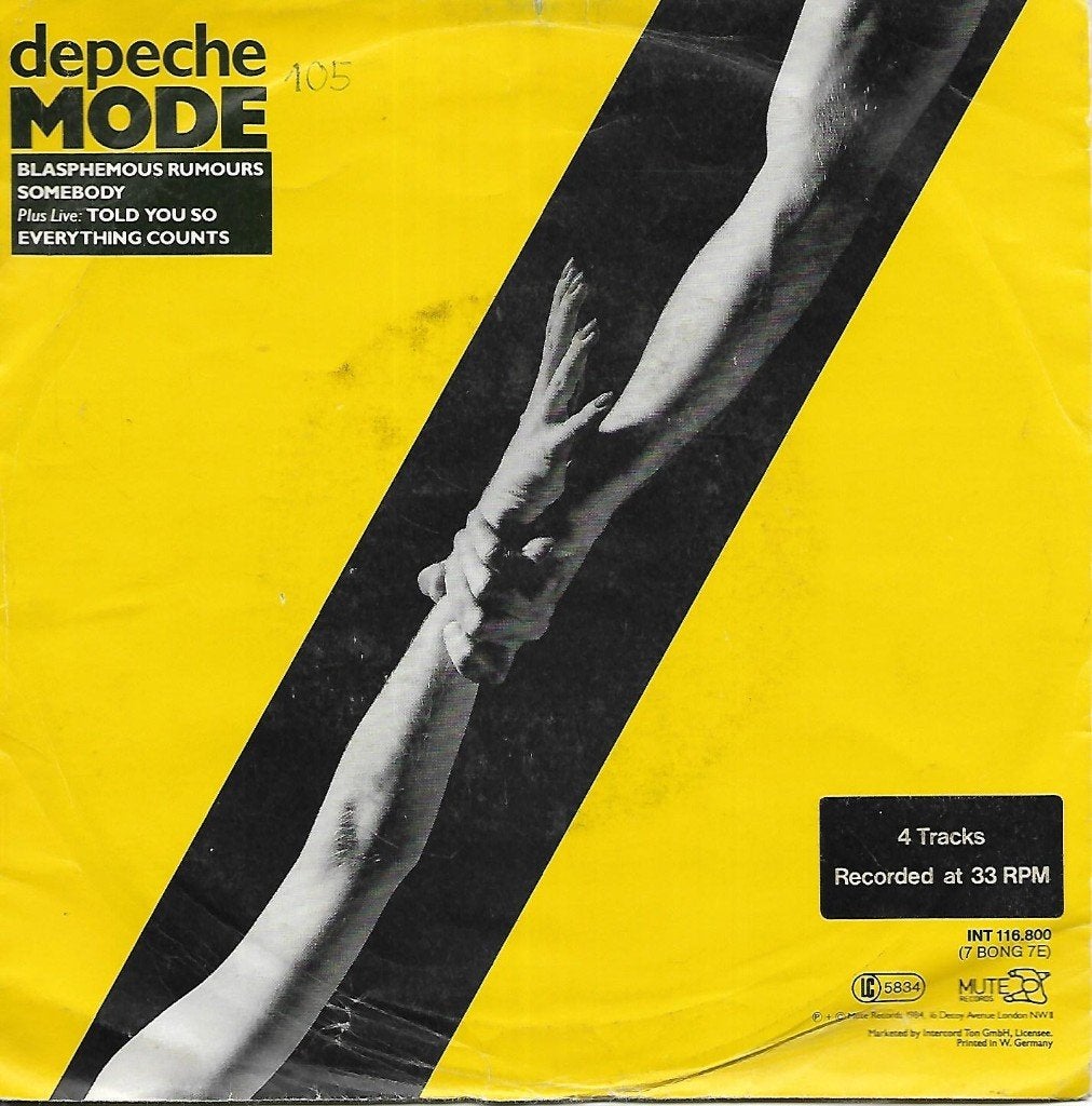 Depeche Mode - Blasphemous Rumours / Somebody, Ophalen of Verzenden, Gebruikt, 7 inch, Pop