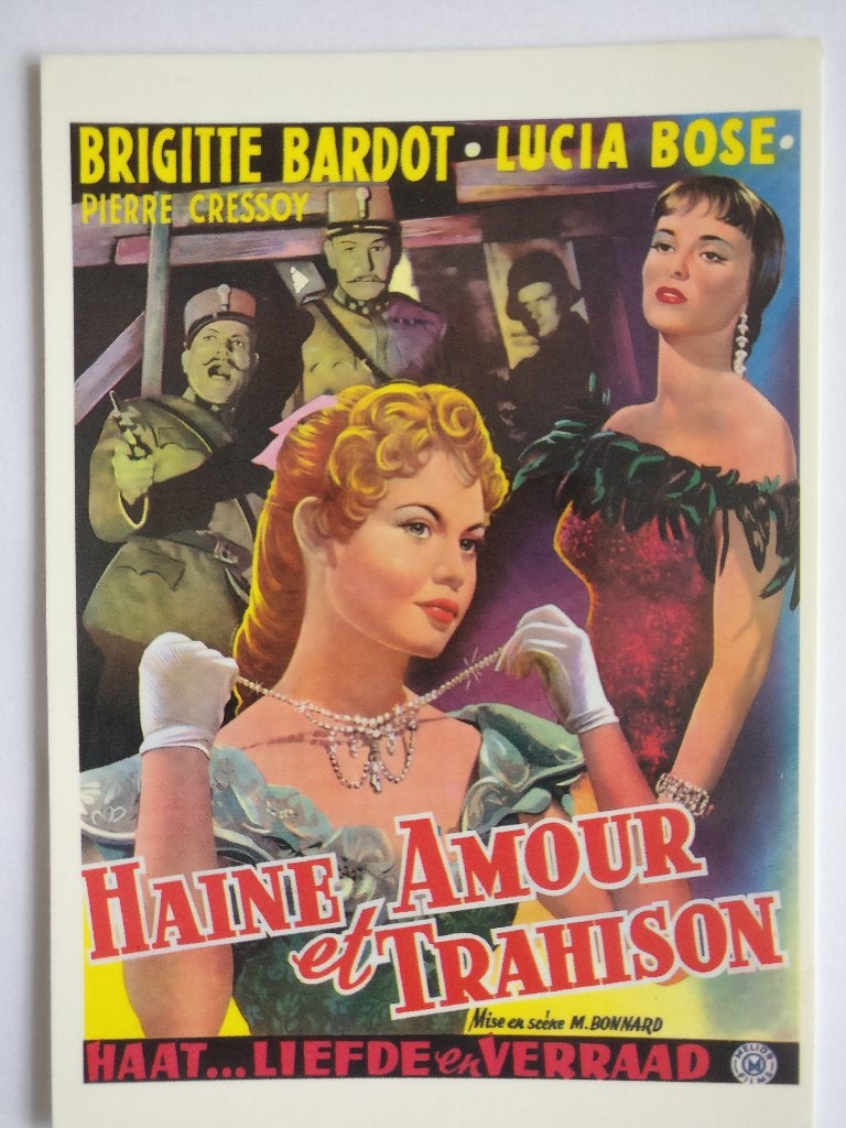ansichtkaart BRIGITTE BARDOT B.B. BB VINTAGE 3, Verzenden, 1940 tot 1960, Ongelopen, Sterren en Beroemdheden
