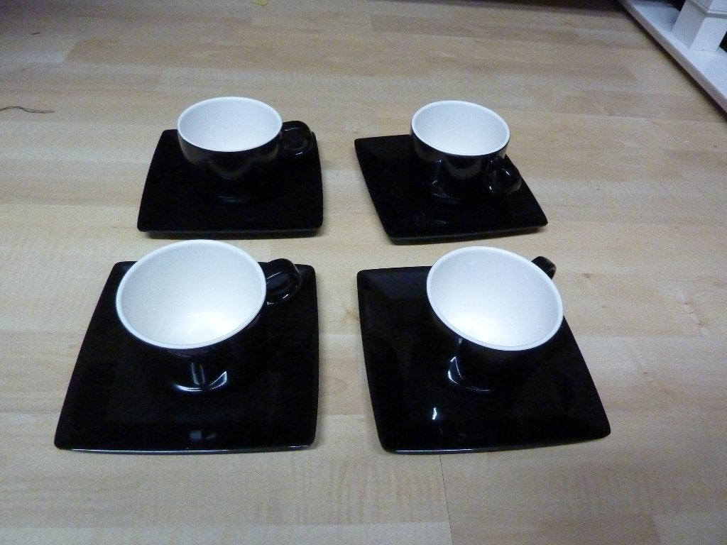 Gimex campingservies kop en schotels, Overige materialen, Gebruikt, Ophalen of Verzenden, Overige stijlen