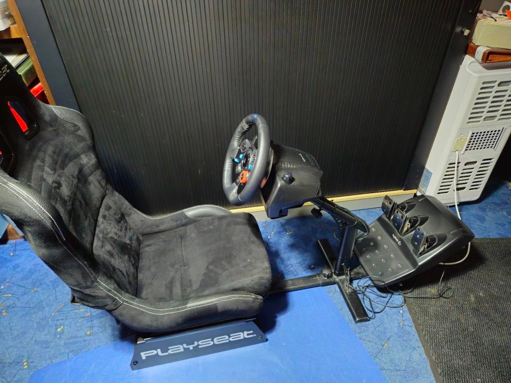 Playseat Alcantara met Logitech G29 Stuur & Pedalen, Ophalen, Overige merken, Gebruikt
