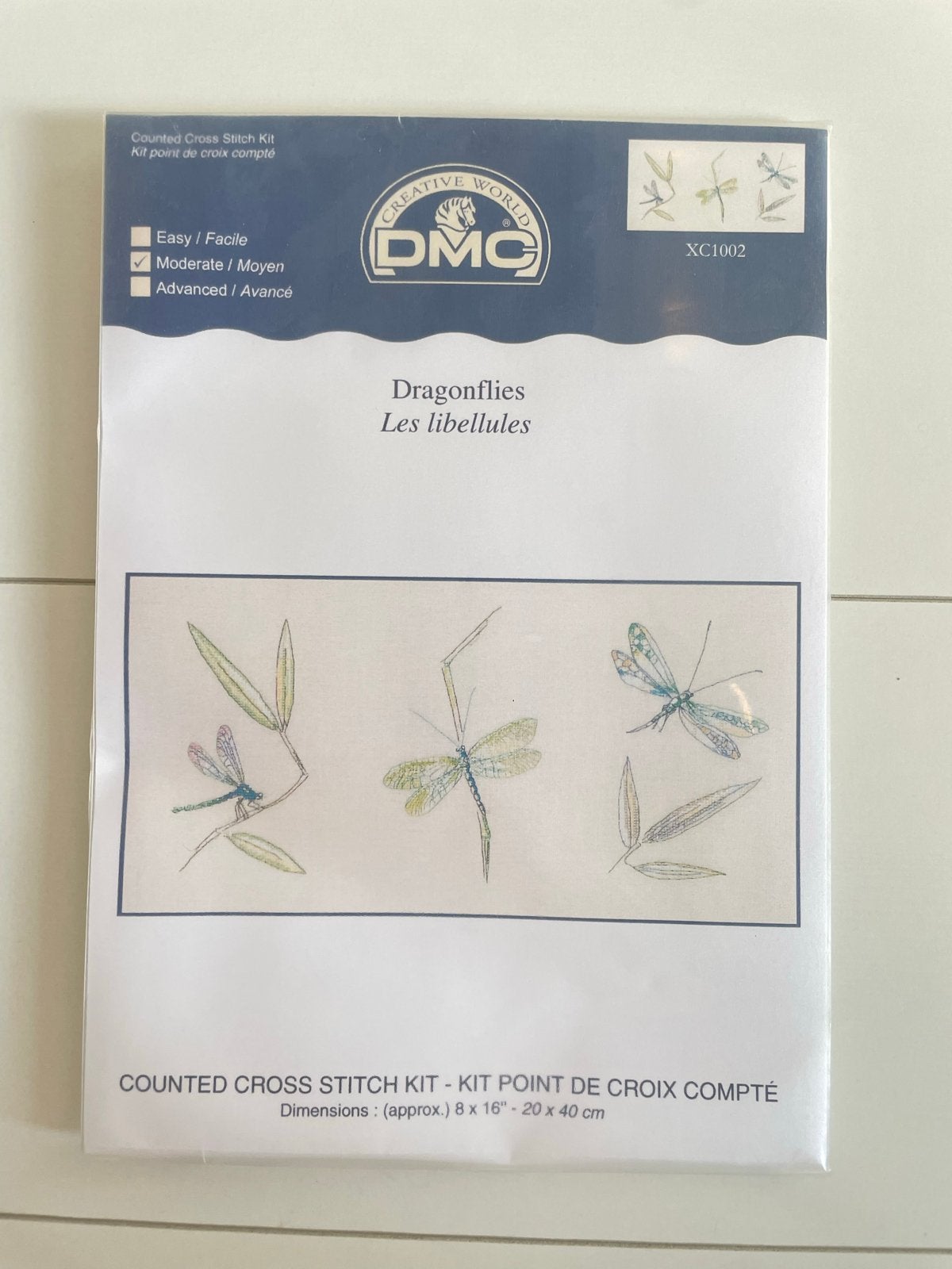 DMC borduurpakket Libellen - Nieuw in verpakking, Ophalen of Verzenden, Nieuw, Handborduren, Borduurpakket