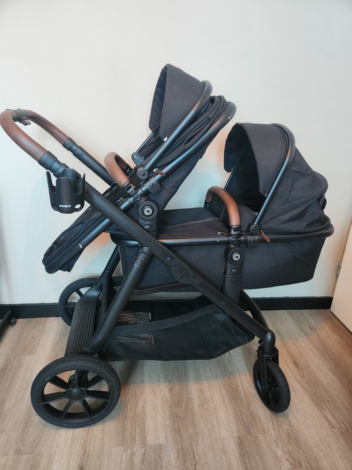 Duo kinderwagen, Duowagen, Zo goed als nieuw, Combiwagen, Ophalen