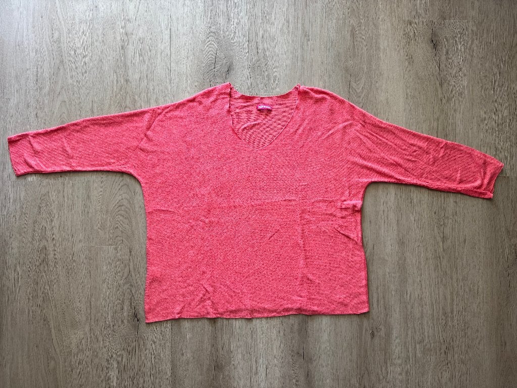 Hip & Go trui - V-neck - one size - oranje, Kleding | Dames, Ophalen of Verzenden, Zo goed als nieuw, Maat 38/40 (M), Oranje
