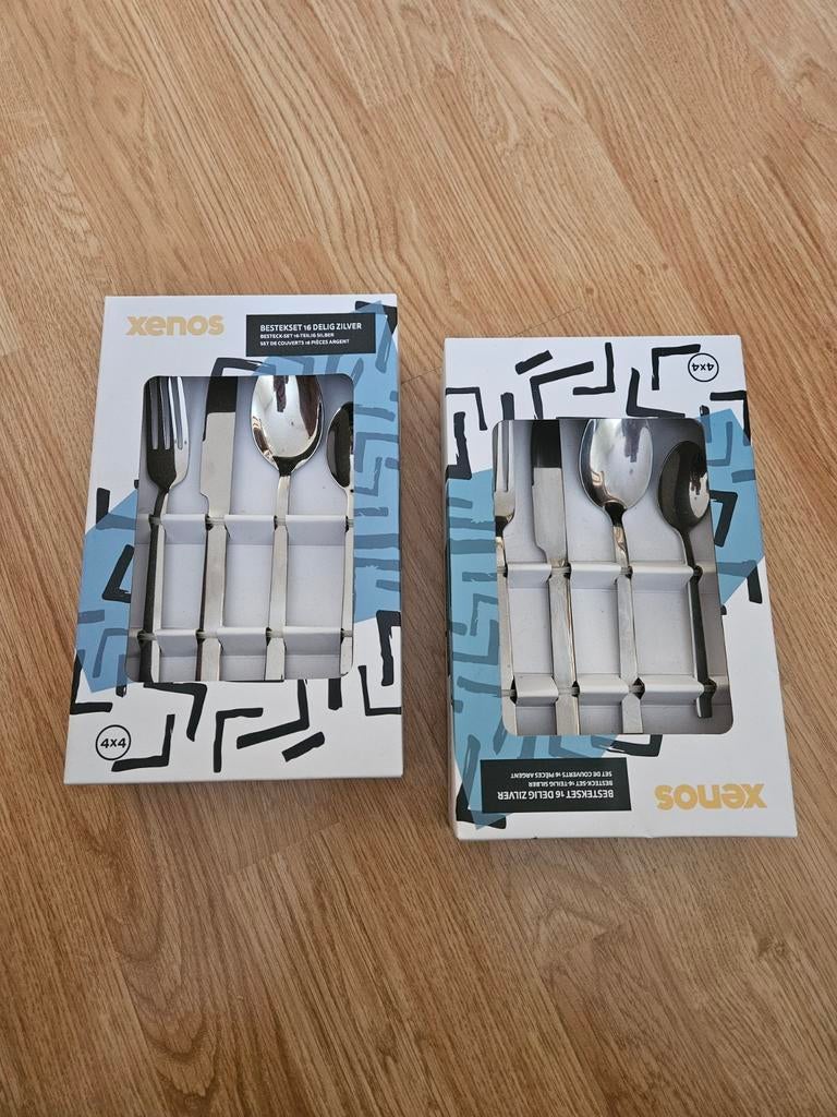 2x 16 delig bestekset, Verzenden, Nieuw, Rvs of Chroom