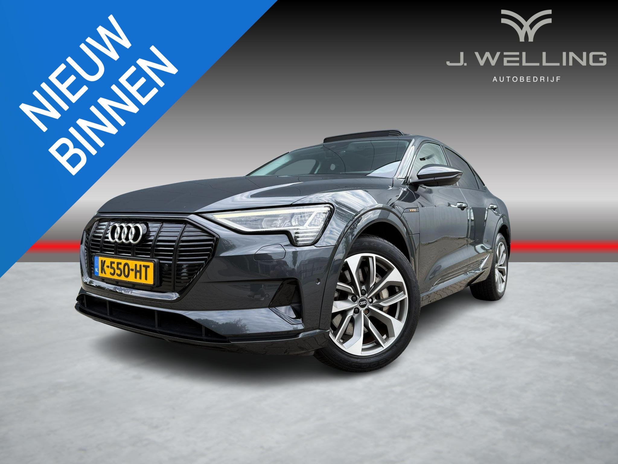 Audi e-tron Sportback 55 quattro Business edition Plus 95 kW, Auto's, Automaat, 131 €/maand, Zwart, 95 kWh