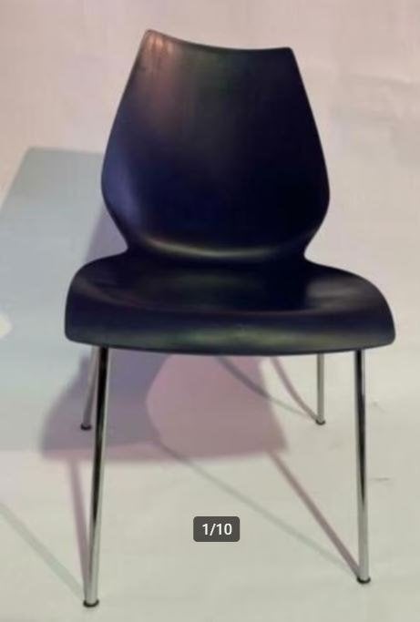 Kartell Maui Design Stoelen, Huis en Inrichting, Gebruikt, Blauw, Ophalen of Verzenden, Nvt
