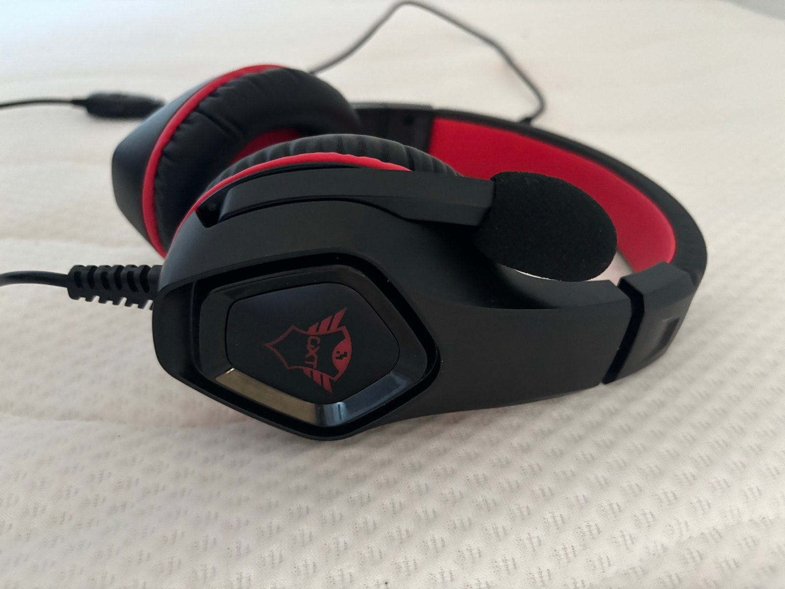 Trust GXT 310 Radius Gaming Headset - Zwart/Rood, Overige merken, Ophalen of Verzenden, Microfoon, Zwart