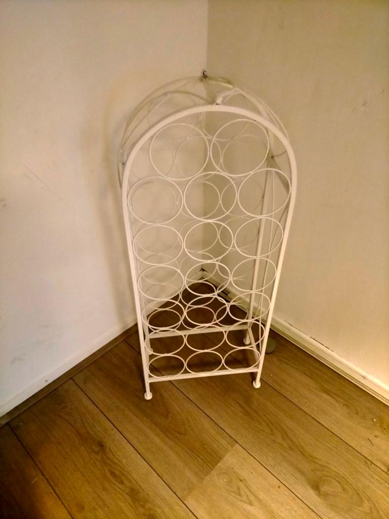 Witte wijnrek, Ophalen, Hout, Minder dan 50 cm, 5 tot 15 flessen