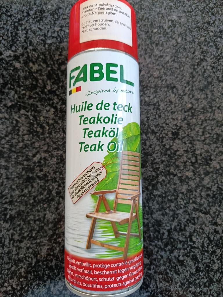 Fabel Teakolie 500ml - Beschermt en Voedt Teakhout, Tuin en Terras, Zand, Ophalen of Verzenden
