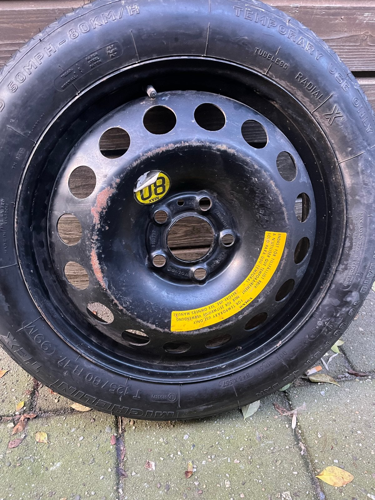 Michelin T125/80 R17 thuiskomer, Ophalen, Gebruikt