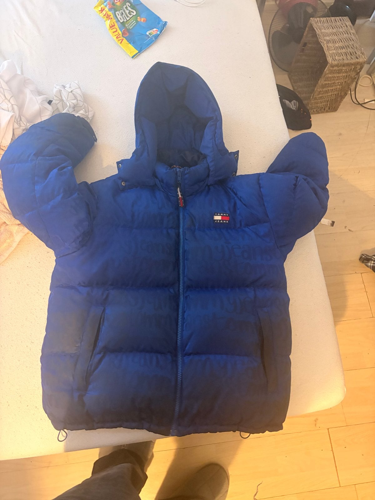 Tommy Jeans Limited Edition Puffer Jacket Maat XL, Ophalen, Zo goed als nieuw, Maat 56/58 (XL), Blauw