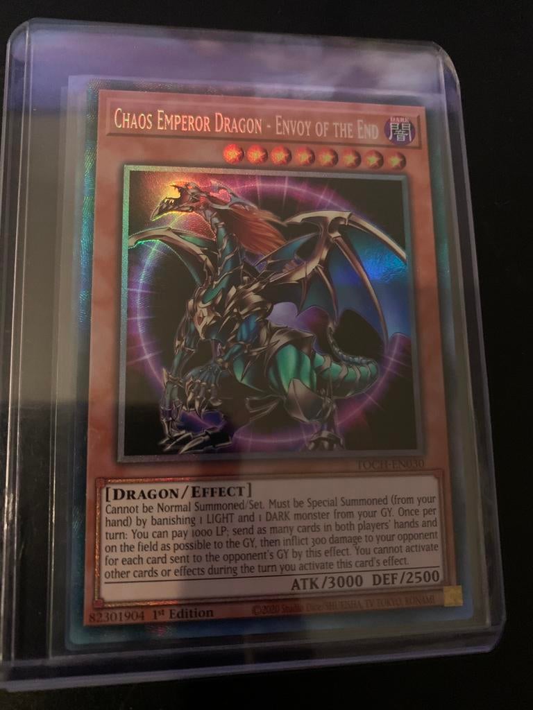 60€ Chaos Emperor Dragon TOCH-EN030 1st edition, Ophalen of Verzenden, Nieuw