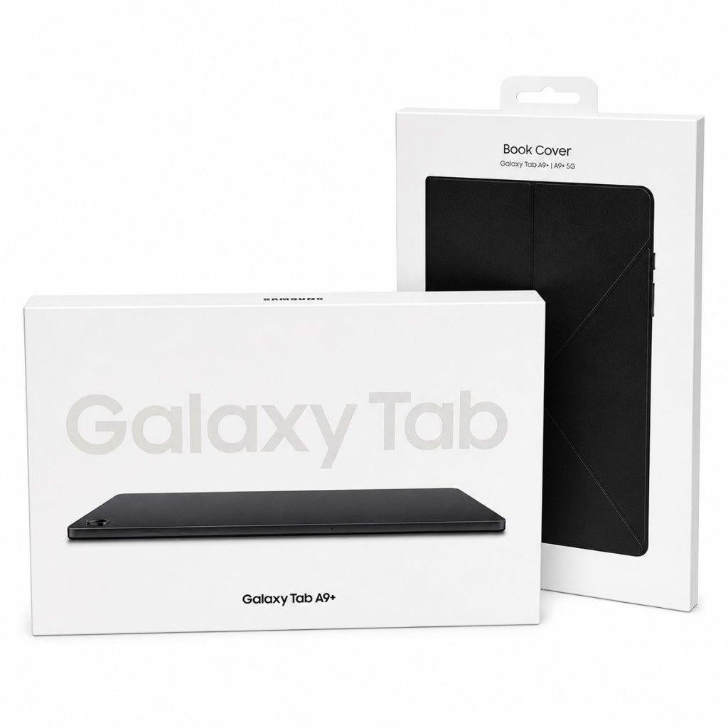 Samsung Galaxy Tab A9+ met een Book cover | NIEUW, 10 inch, ., Nieuw, Bescherming voor- en achterkant
