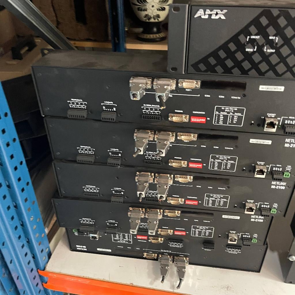 PARTIJ 11x AMX Netlinx NI-2100 Integrated Audio Controller, Gebruikt, Ophalen of Verzenden, AMX, AMX