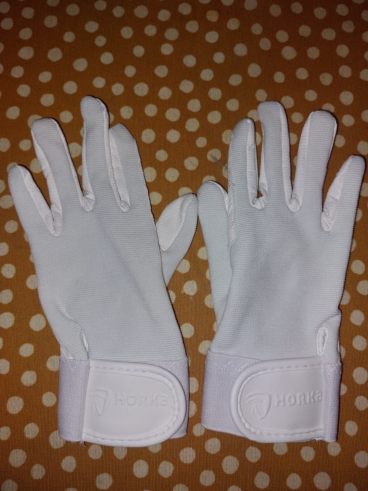 Paardrij handschoenen wit maat 8 /S Horka, Ophalen of Verzenden, Dressuur