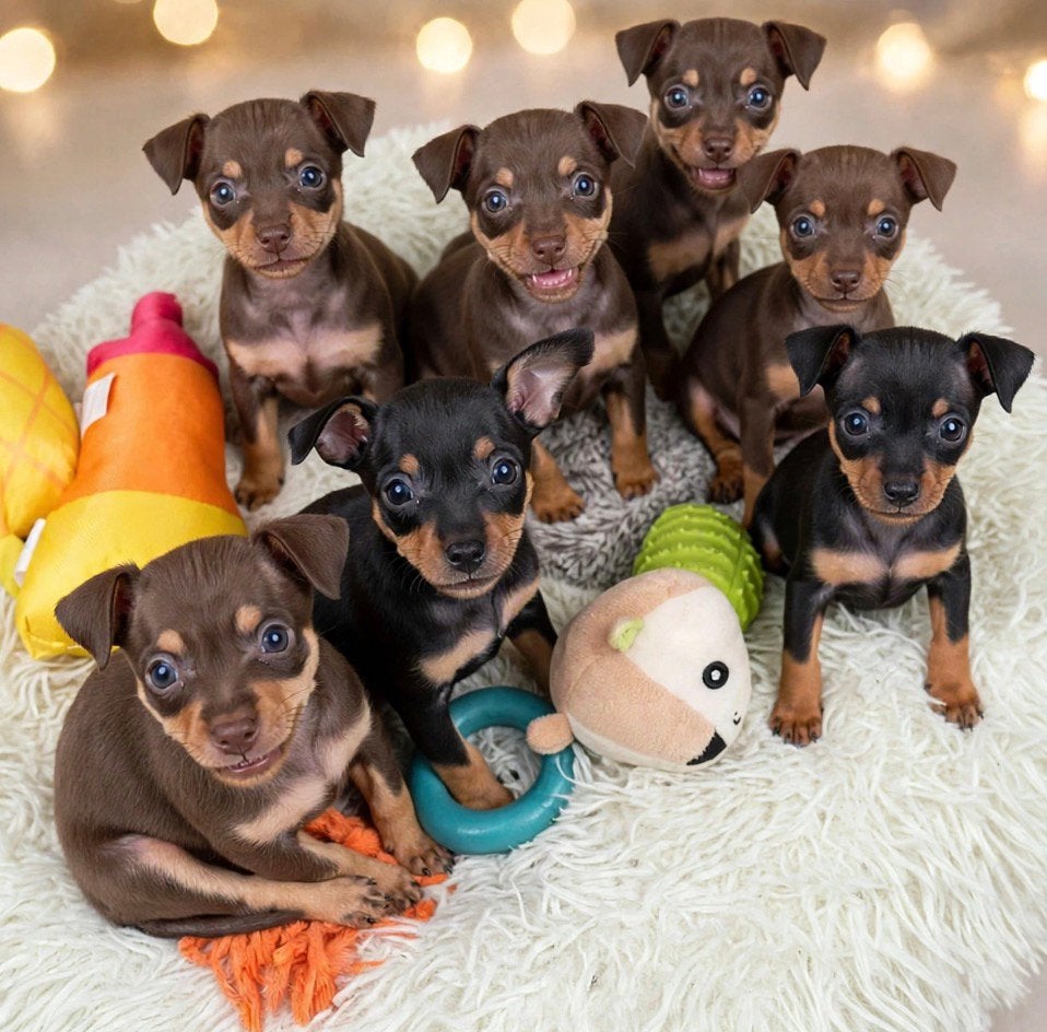 De echte dwergpinchers pups  belgie limburg peer, België, Particulier, Rabiës (hondsdolheid), Overige rassen
