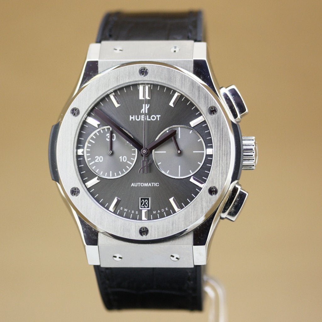 Hublot Classic Fusion Chronograph 45 Titanium, Overige merken, Overige materialen, Gebruikt, Polshorloge