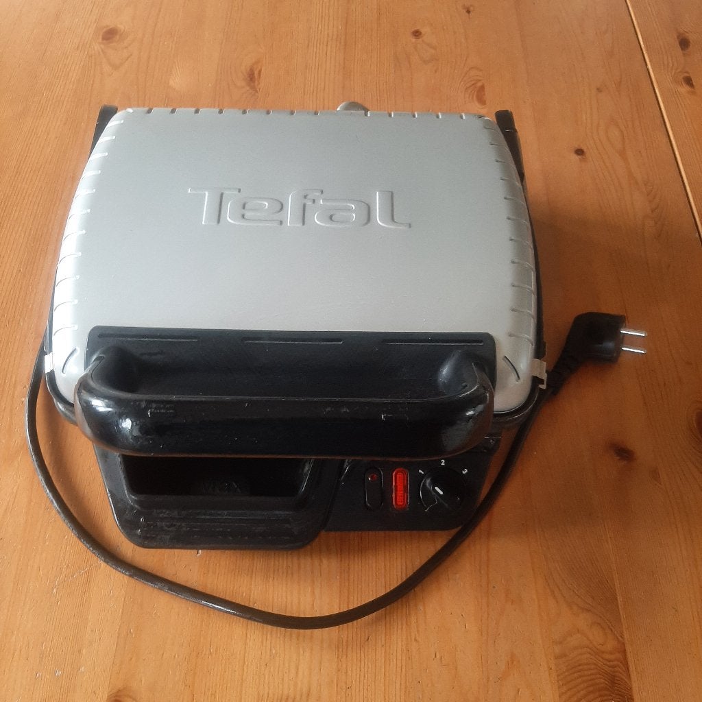 Tefal contactgrill, Witgoed en Apparatuur, Contactgrills, Ophalen of Verzenden, Uitneembare platen, Zo goed als nieuw