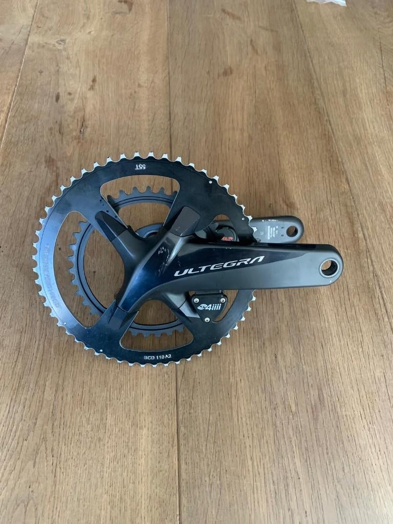 Shimano Ultegra R8000 crankset met 4iiii dual powermeter, Fietsen en Brommers, Fietsonderdelen, Crankstel of Pedalen, 4iiii, Gebruikt