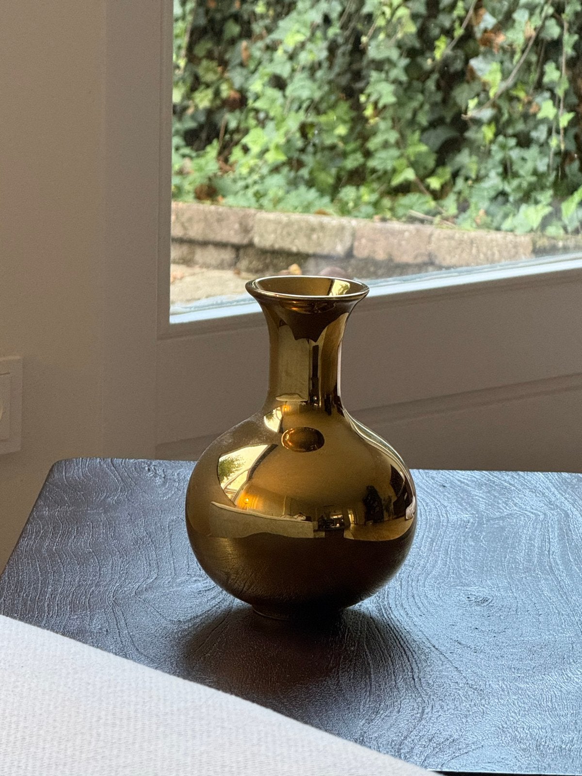 Gouden vaas, Huis en Inrichting, Ophalen of Verzenden, Gebruikt, Goud, Metaal