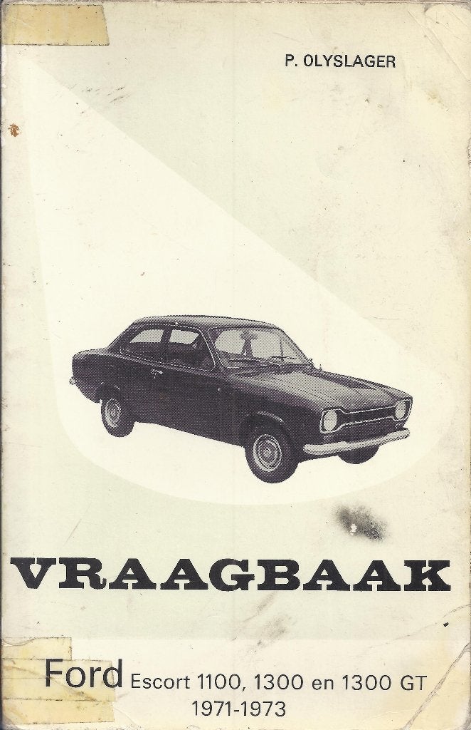 Bo418 vraagbaak ford escort 1971 - 1973  -, Ophalen of Verzenden