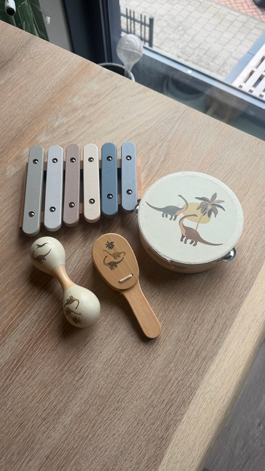 Konges Slöjd Muziekset: Xylofoon, Tamboerijn & Maraca's, Ophalen of Verzenden, Zo goed als nieuw, Overige typen