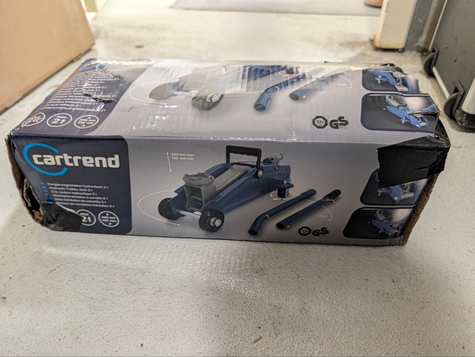 CarTrend Hydraulische Krik 2 Ton - Zo goed als nieuw, Auto diversen, Krikken, Ophalen of Verzenden, Zo goed als nieuw, Hydraulisch