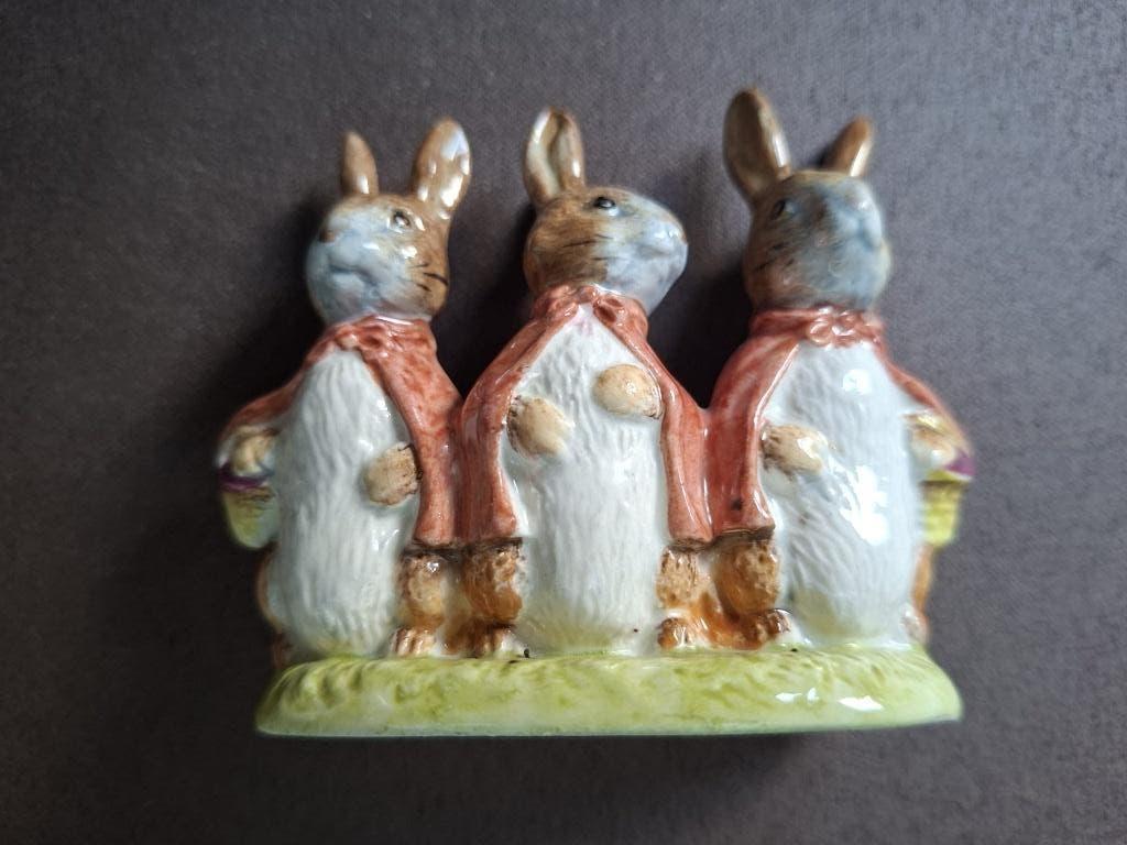 Beatrix Potter's  Flopsy Mopsy en Cottontail beeldje, Ophalen, Gebruikt, Dier