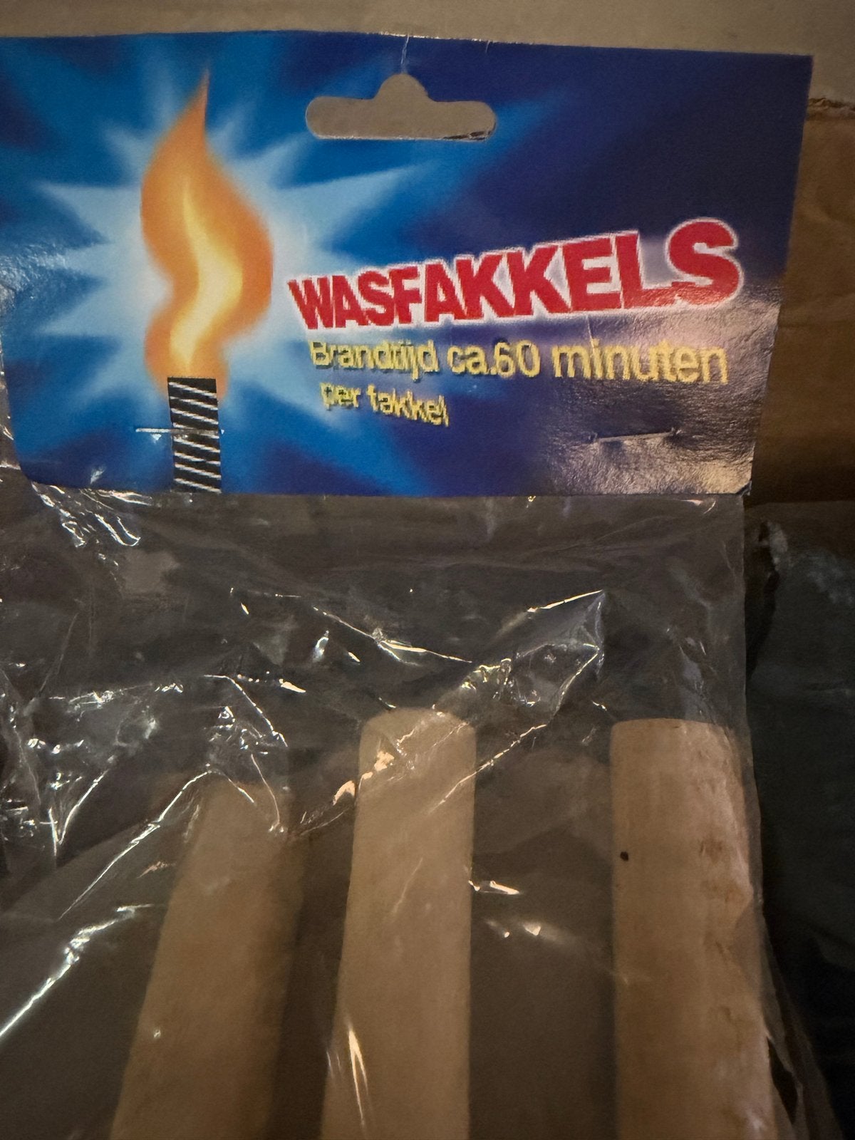 Wasfakkels met druipring - 3 stuks - 60 min brandtijd, Tuin en Terras, Ophalen, Nieuw