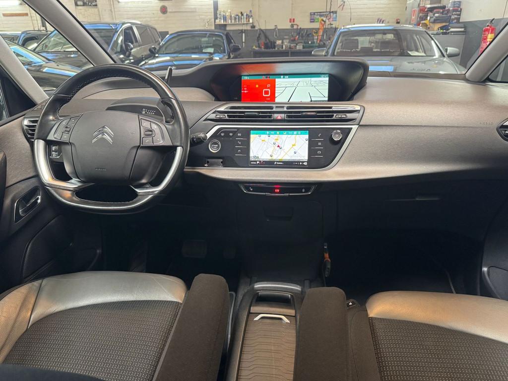 Citroen C4 Picasso 1.6 THP Shine |AIRCO|AUT|CRUISE|NAVI|ISOF, Automatische klimaatregeling, Gebruikt, 4 cilinders, Leder en Stof