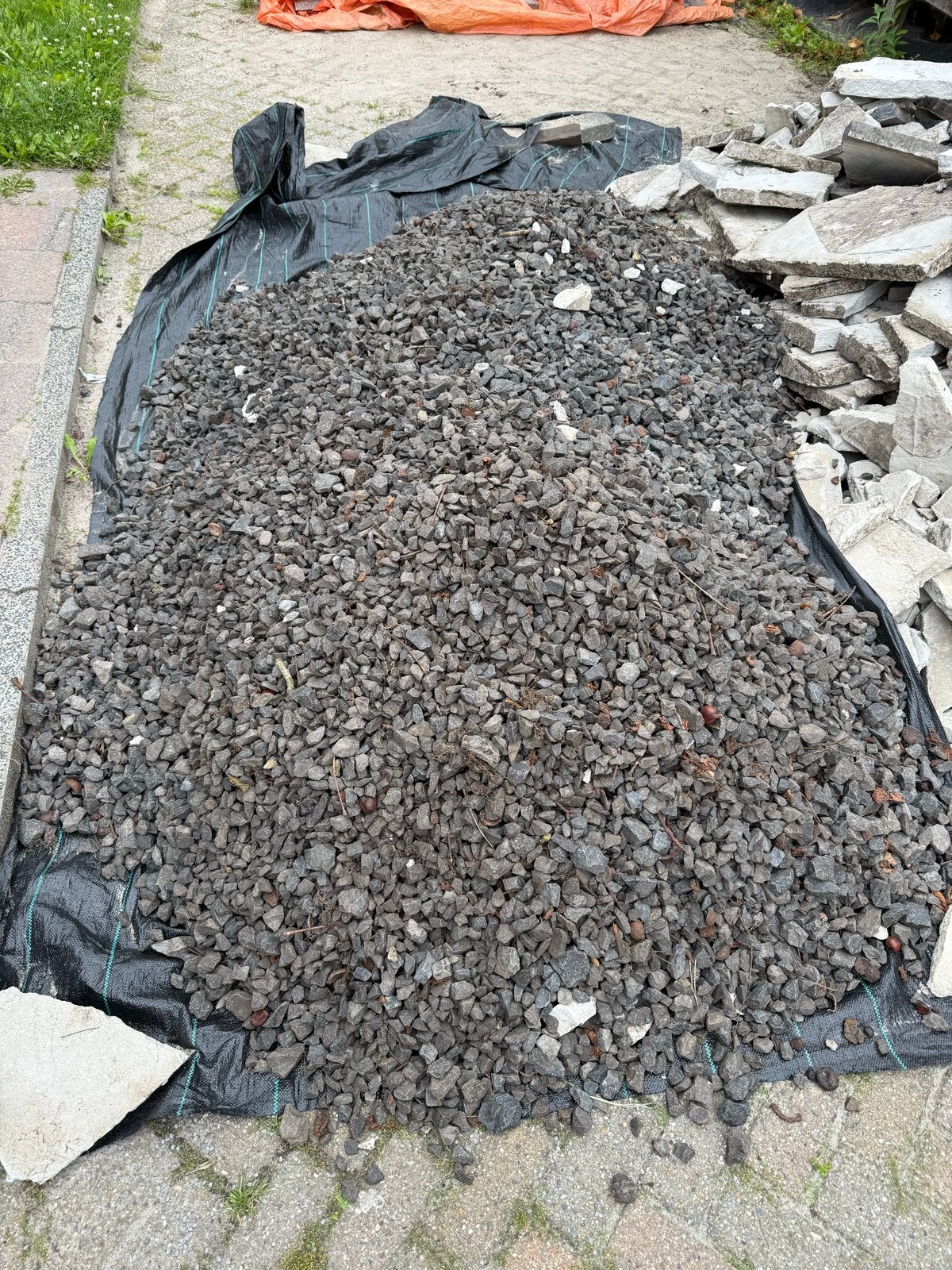 Gebruikt Split/Grind voor Tuin of Oprit, Ophalen, Overige materialen, Gebruikt, Grind