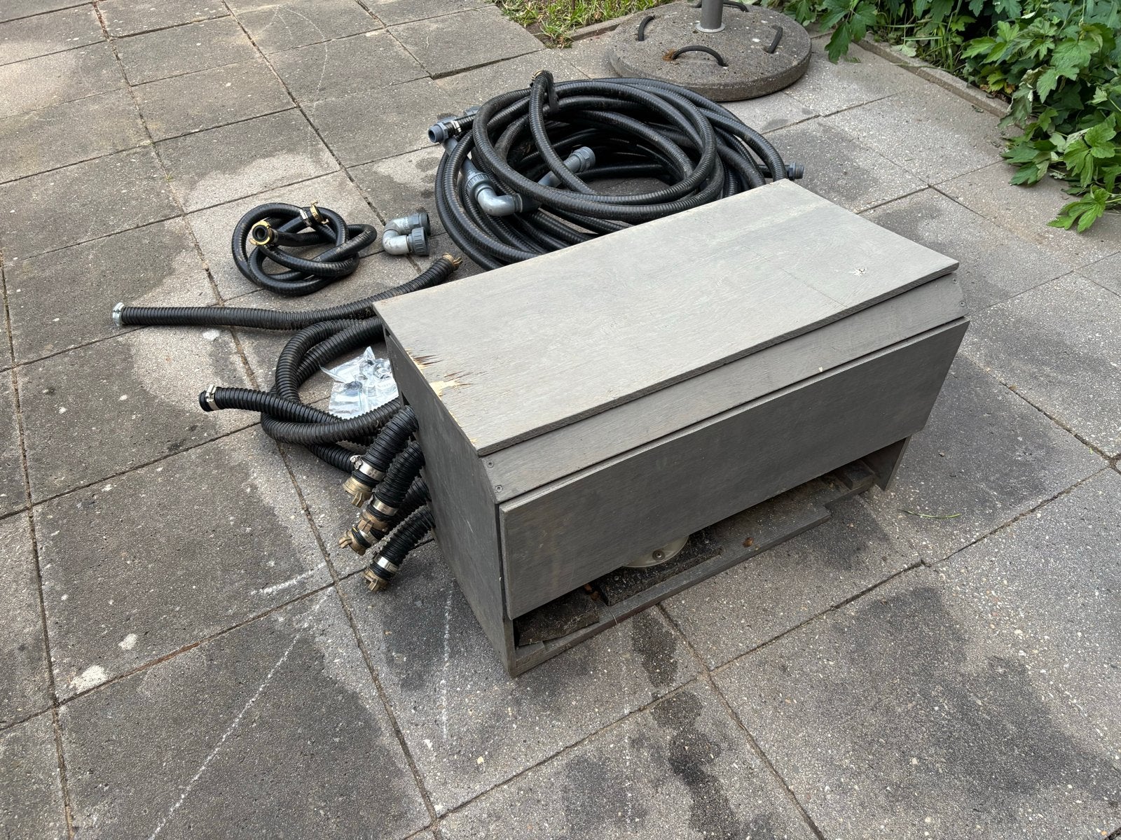 Zwembadpomp met filter en accessoires, Tuin en Terras, Ophalen, Gebruikt, Zwembadpomp