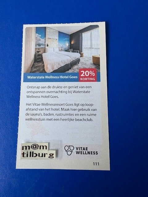 Waterstate Wellness Hotel Goes 20% korting tot 1-7-2027, Drie personen of meer, Kortingsbon, Spa of Sauna