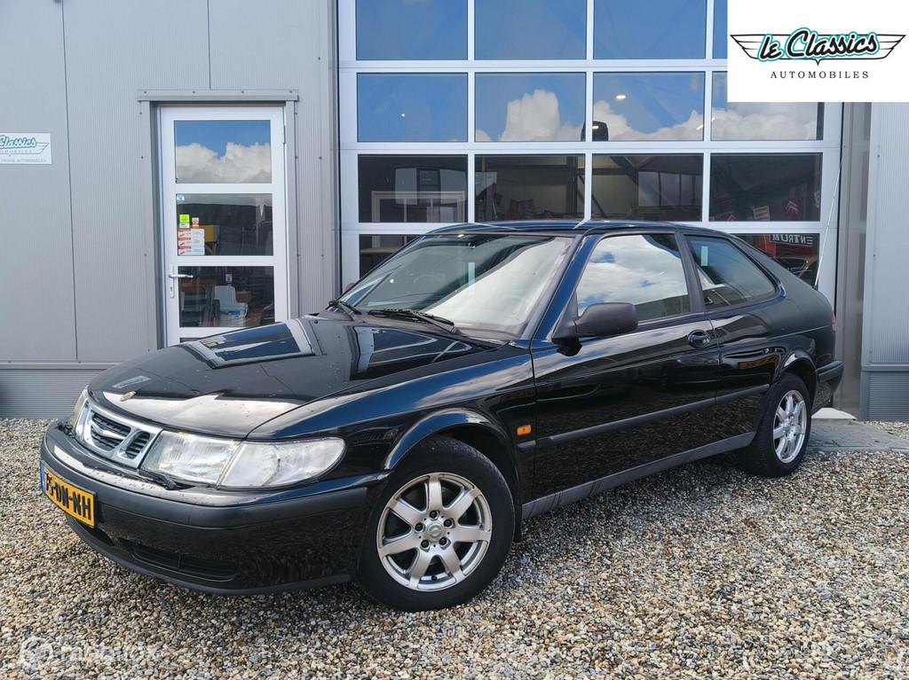Saab 9-3 Coupé 2.0 S | 3e eig | AIRCO | youngtimer | keurig, Auto's, Gebruikt, 4 cilinders, Zwart, Origineel Nederlands