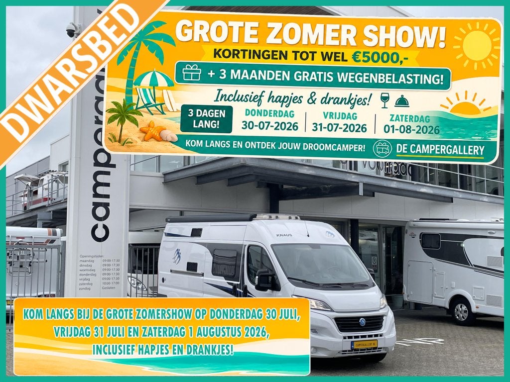 Knaus Boxstar 600 MQ DWARSBED EURO 6 5.99M BEARLOCK, Caravans en Kamperen, Airbags, Fiat, Koelkast, Bedrijf