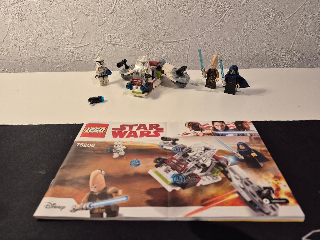 Lego Star Wars 75206 Jedi and Clone Troopers Battle Pack, Gebruikt, Star Wars, Lego, Ophalen of Verzenden