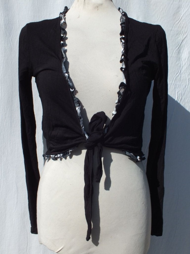 Schattig kort zwart vest.Roesje.Mt 36.Merk Dolce Vita, ., Zwart, Ophalen of Verzenden, Zo goed als nieuw