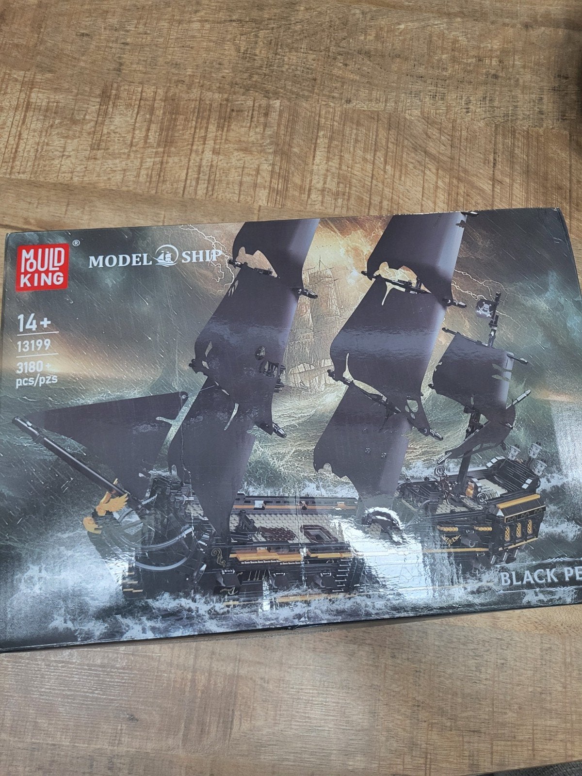 Mould King 13199 Black Pearl Modelbouwschip, Ophalen of Verzenden, Gebruikt, Overige merken