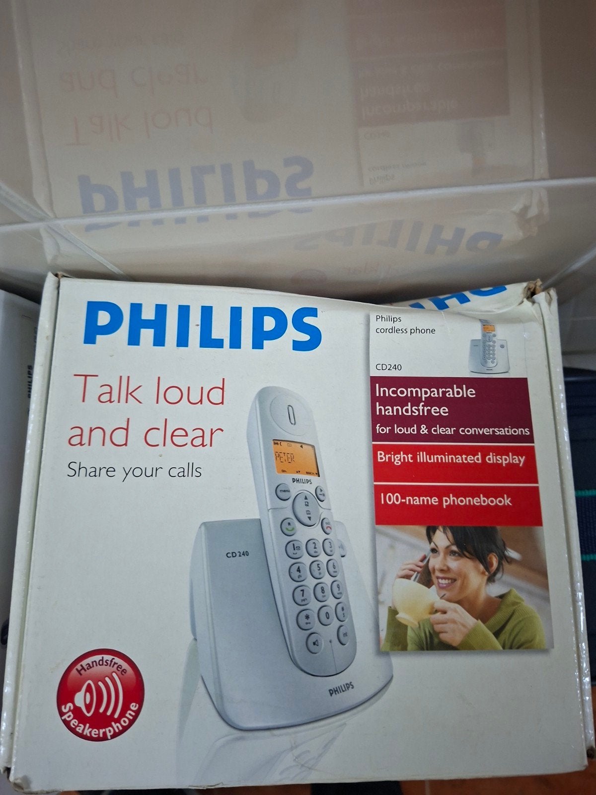 Philips CD240 draadloze telefoon met handsfree functie, Ophalen of Verzenden