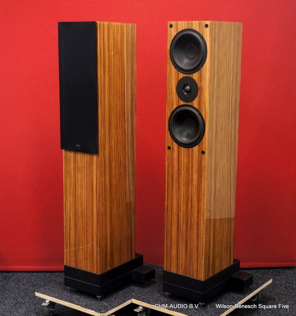 Wilson Benesch Square 5, Vloerst. Luidsprekers, Zebrano Hout