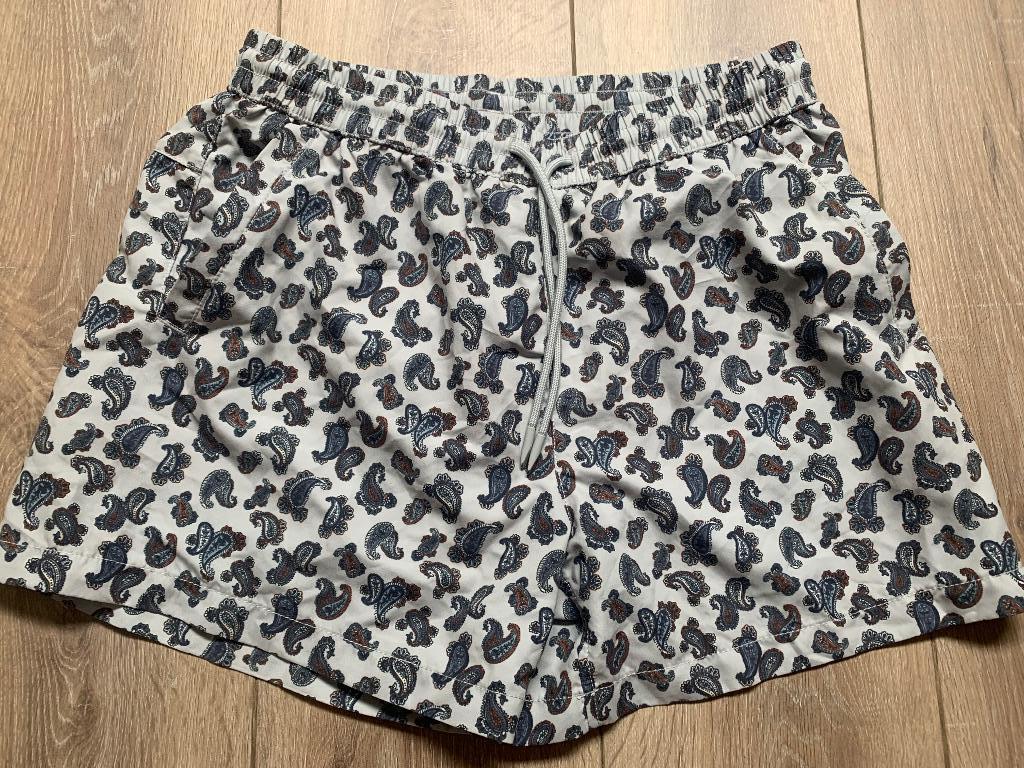 Zara zwembroek short paisley print beige groen M/ 48, Kleding | Heren, Badmode en Zwemkleding, Zara, Zwemshort, Groen, Verzenden