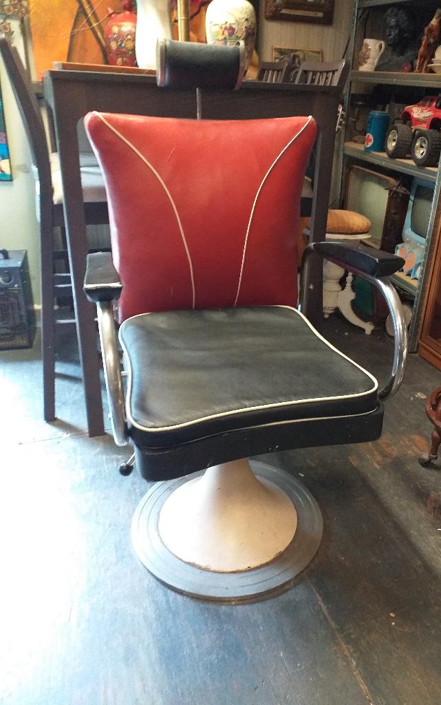 Kappersstoel Vintage 1950., Antiek en Kunst, Ophalen